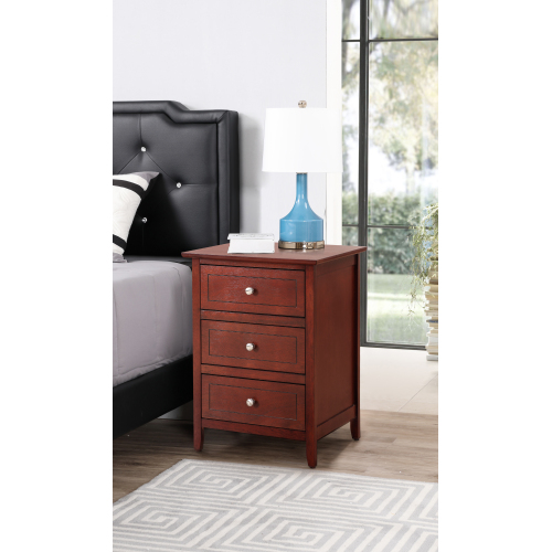 Transitional Cherry Nightstand for Bedrooms — photo 3