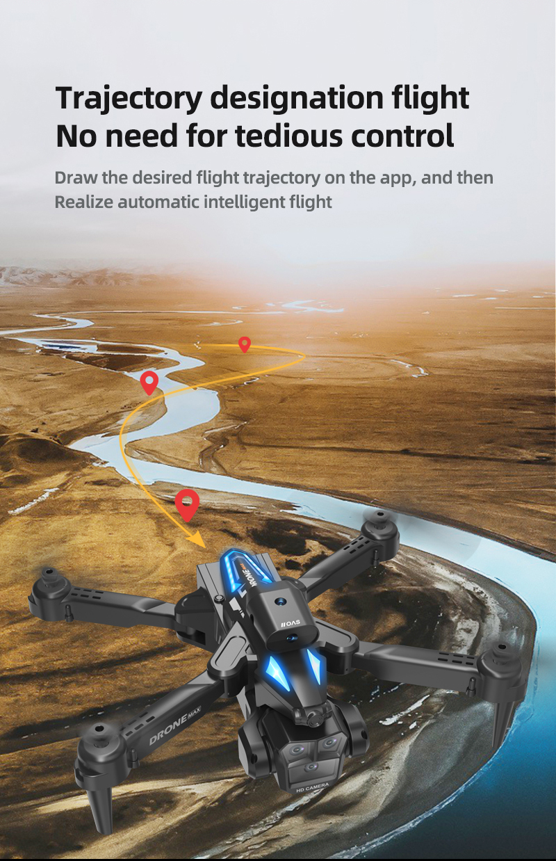 C10 Black - Triple Camera - Dual Electric Drone-BLACK detail