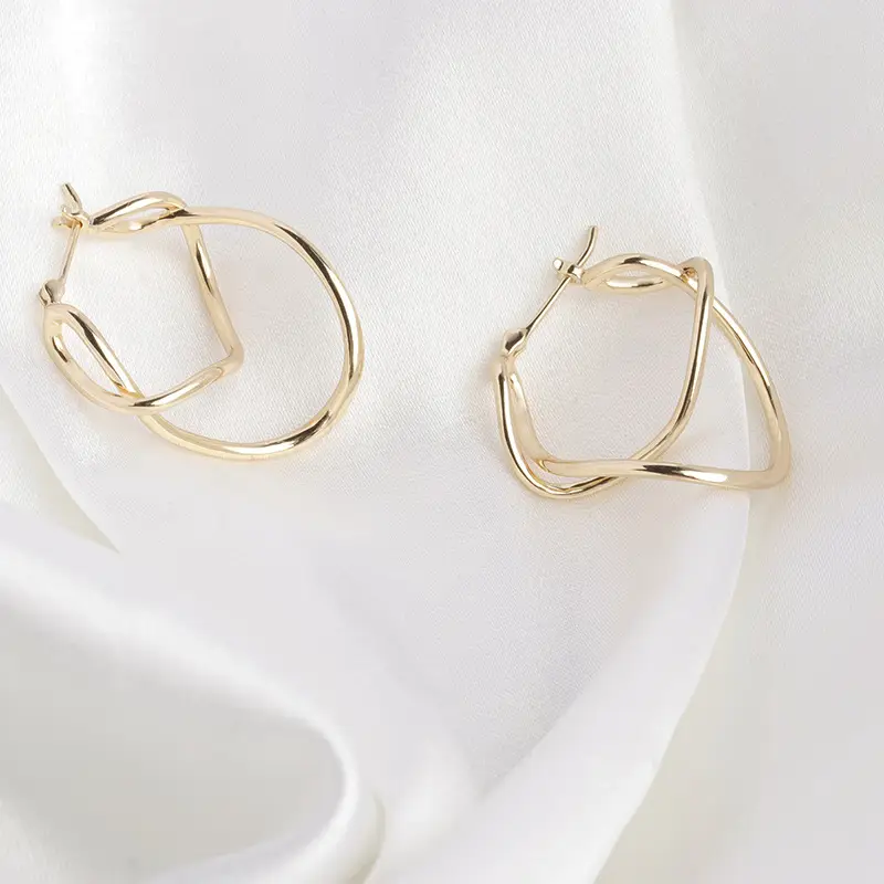 Dunli Jewelry Japanese Simple Line Earrings
