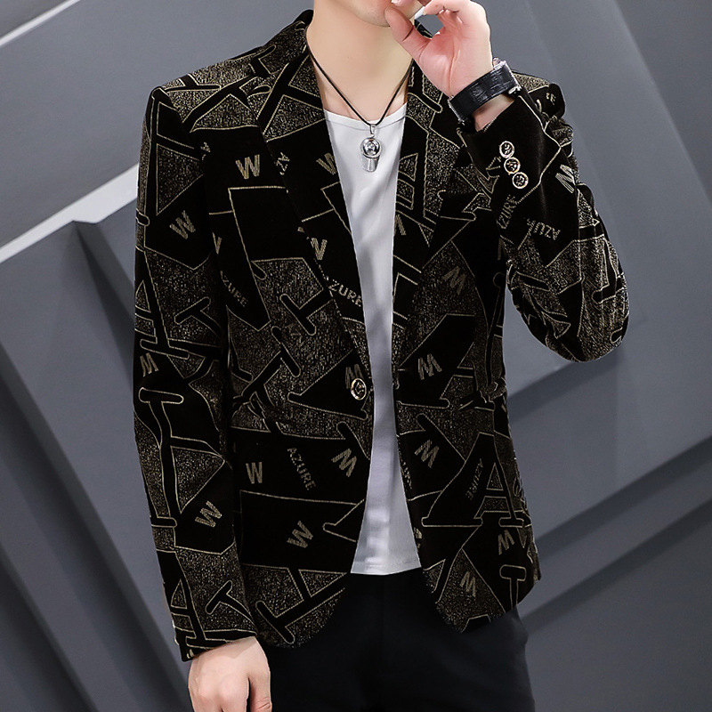 Men's New Style Corduroy Suit Slim Jacket