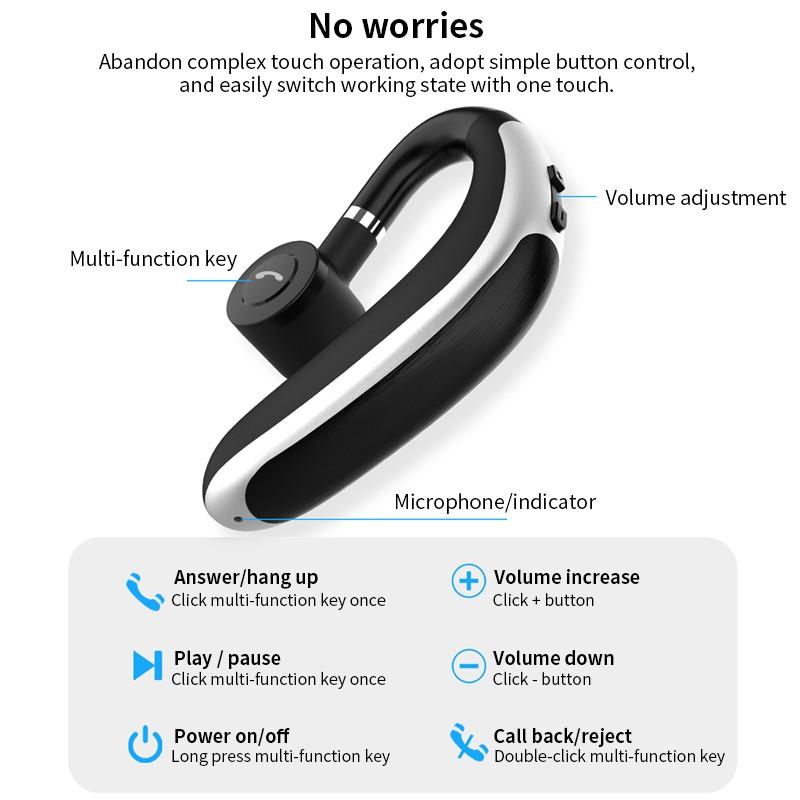 Ear Bluetooth Headset Wireless Hanging Ear Type Call In-ear - Image 4