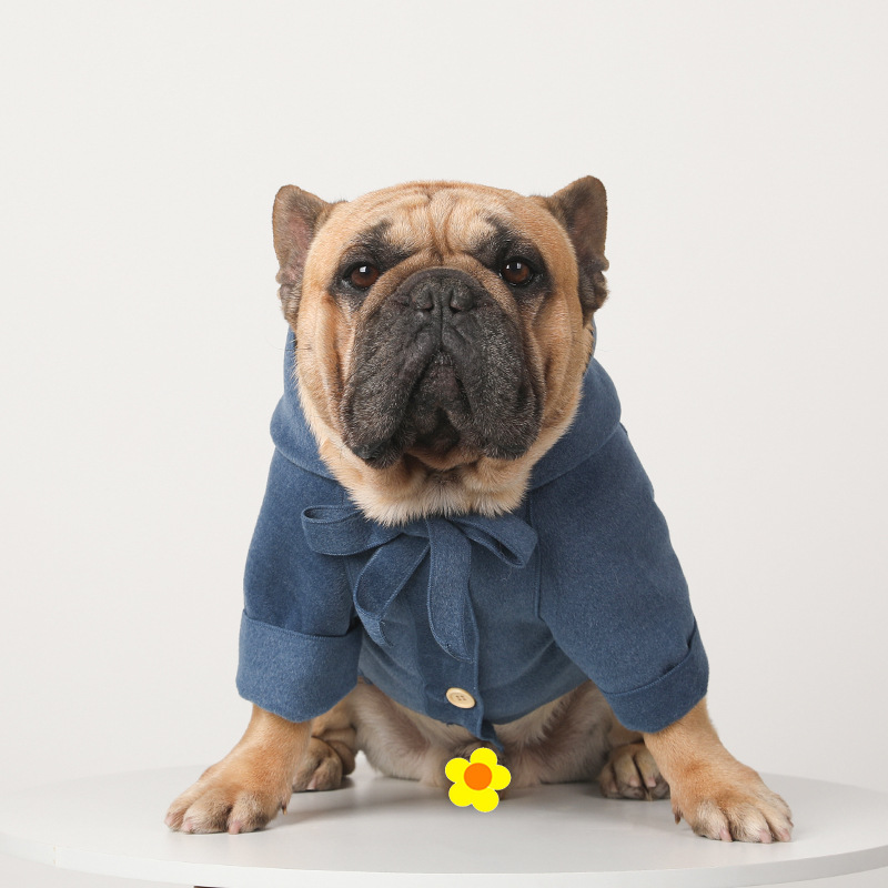 Dog Fashion Simple Wool Warm Coat