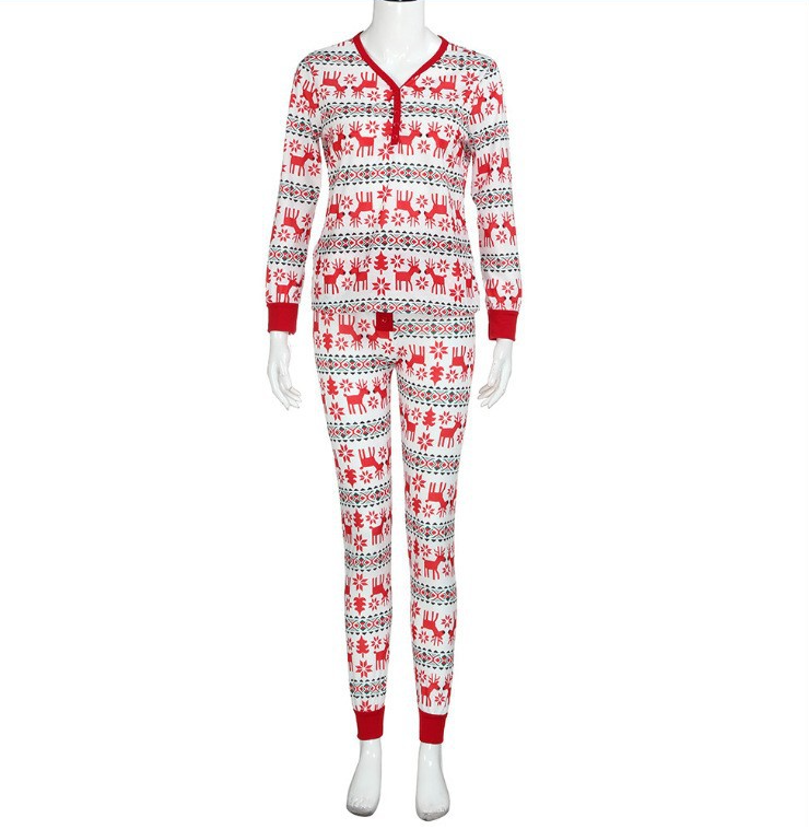 Title 4, Printed Long-sleeved Christmas Parent-child Suit