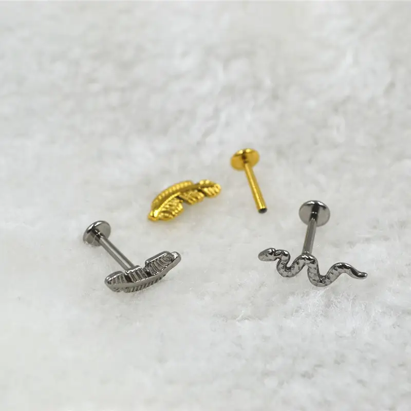 Fashion Titanium Alloy Body Piercing Lip Nail