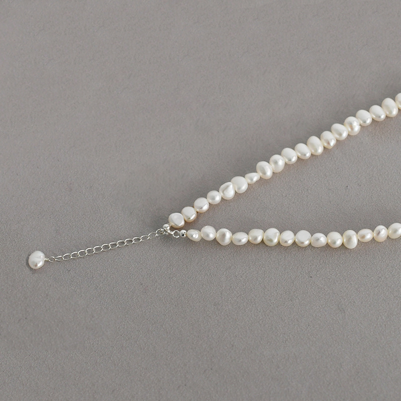 Natural Freshwater Irregular Baroque Pearl Necklace