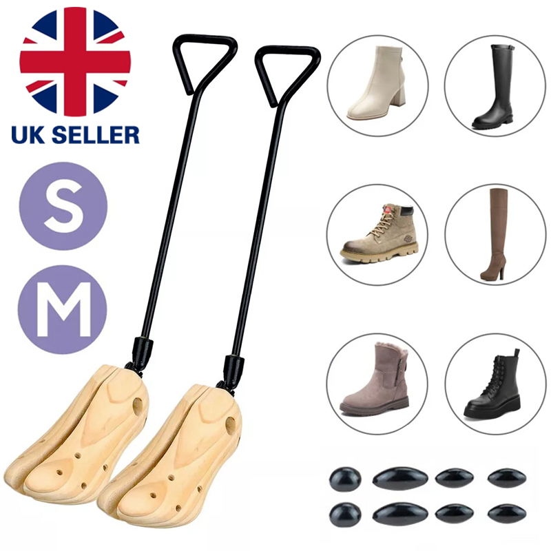 2X Mens Womens Wooden Boot Stretcher Widener Shoe Stretcher