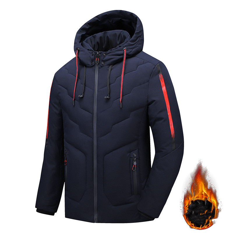 Men's Cotton Coat Men's Mid-length Thickening