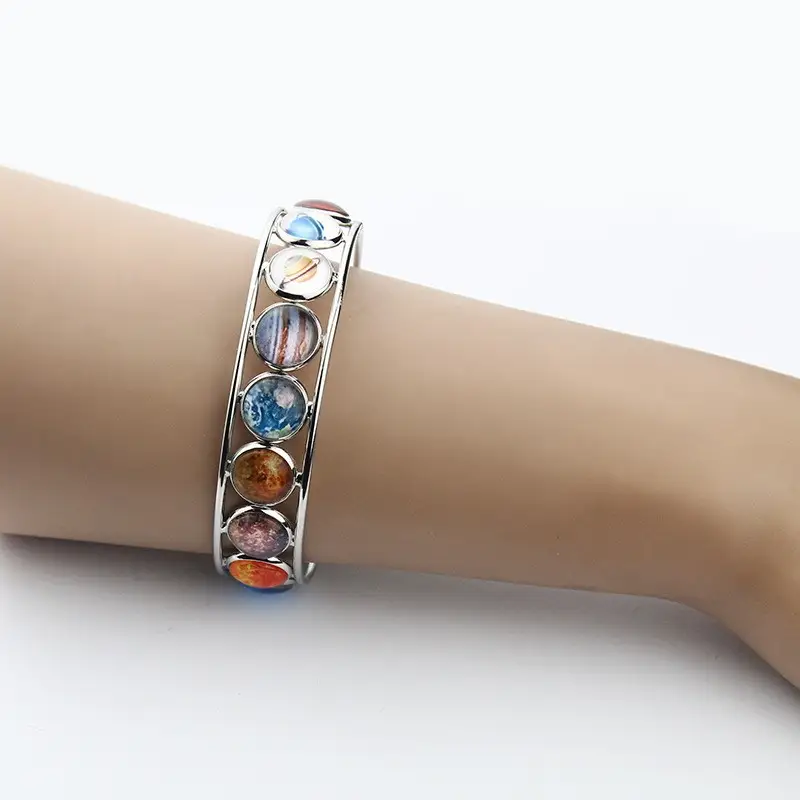 Van Gogh Starry Night Cuff Bracelet Handmade Ornament