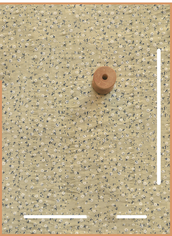 3-color Small Flower Slub Dark-grain Silk Cotton Fabric