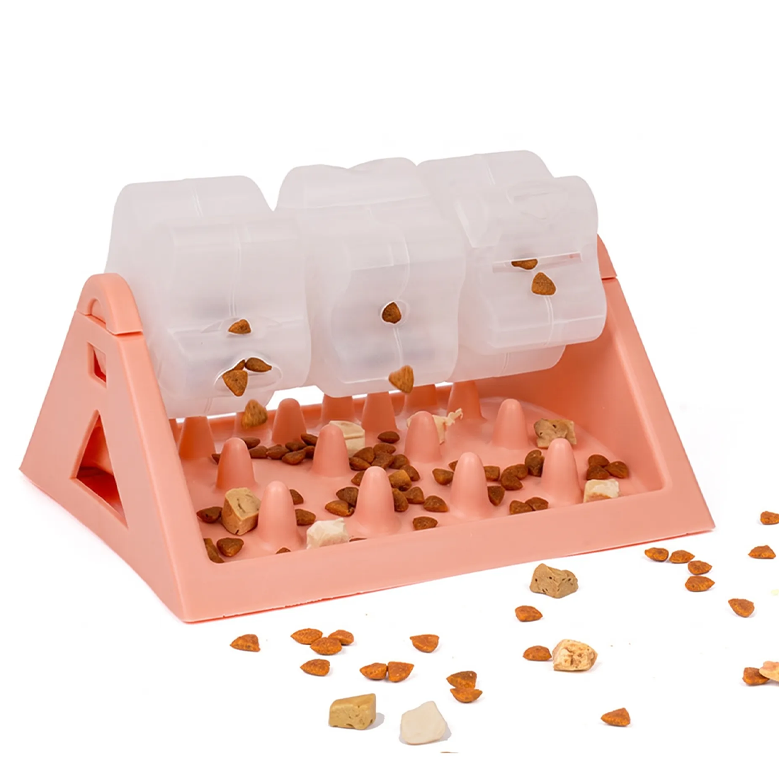 Rotating Puzzle Dog Bowl Slow Feeder Anti Bloat Gulp Interactive Feed Dish 2