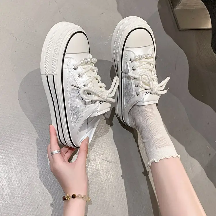Women's Breathable Mesh Closed Toe Mule Sandals
