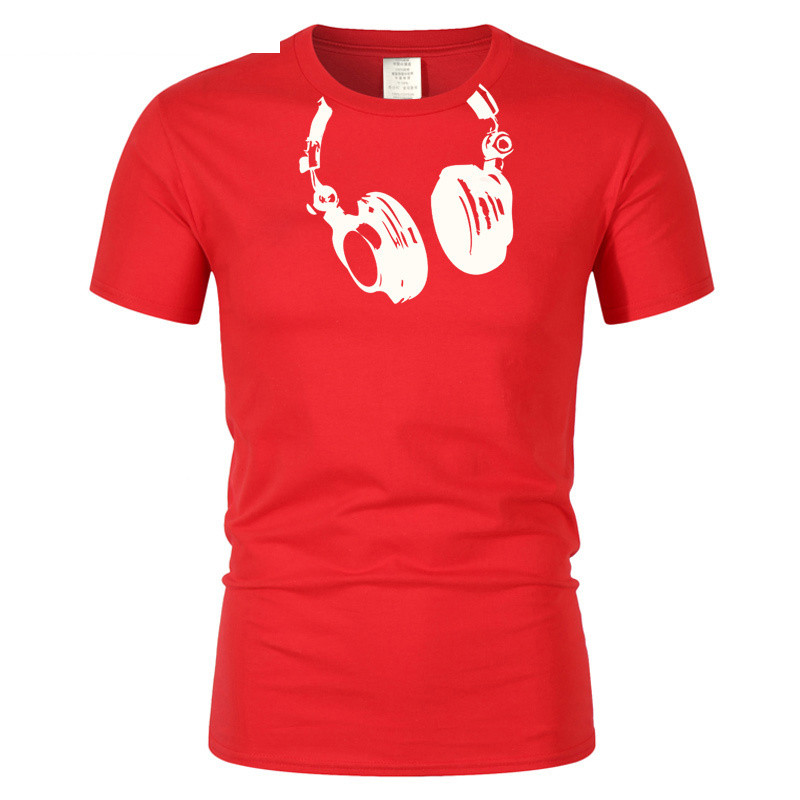 Title 7, Mens Summer Polyester Headphones Image T-Shirt...