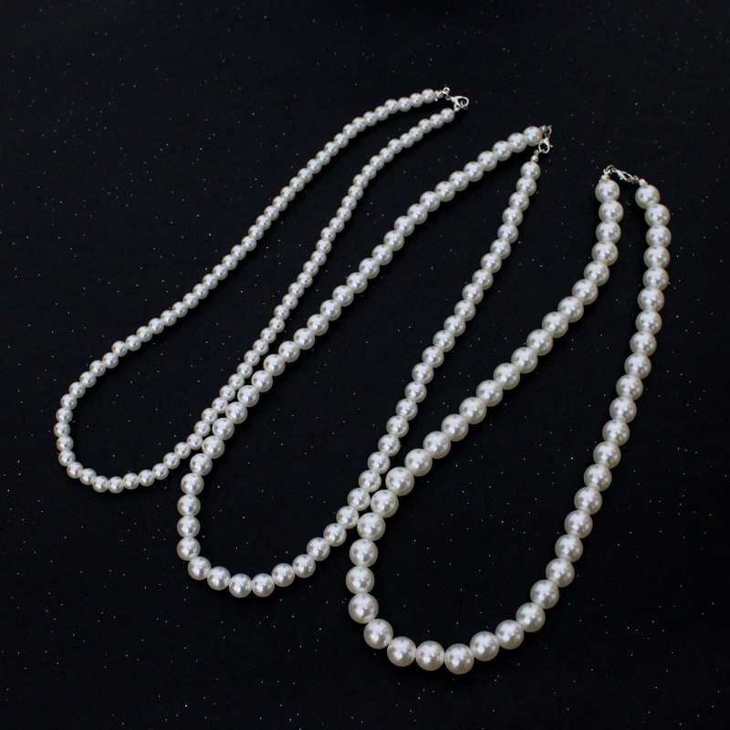 Simple Fashion ABS Round Pearl Necklace