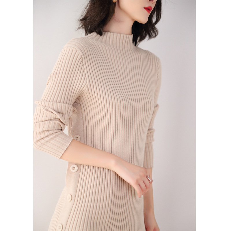 Title 1, Womens Mid-Length Bottoming Sweater Skirt, Sli...