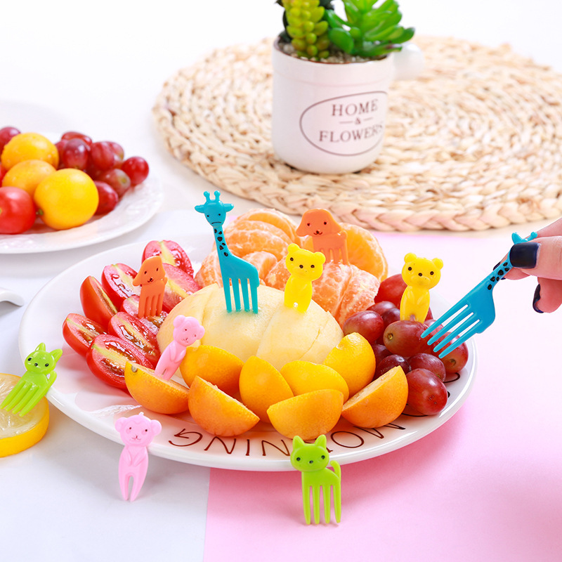 Title 10, Plastic Bento Decoration Sign Fruit Fork