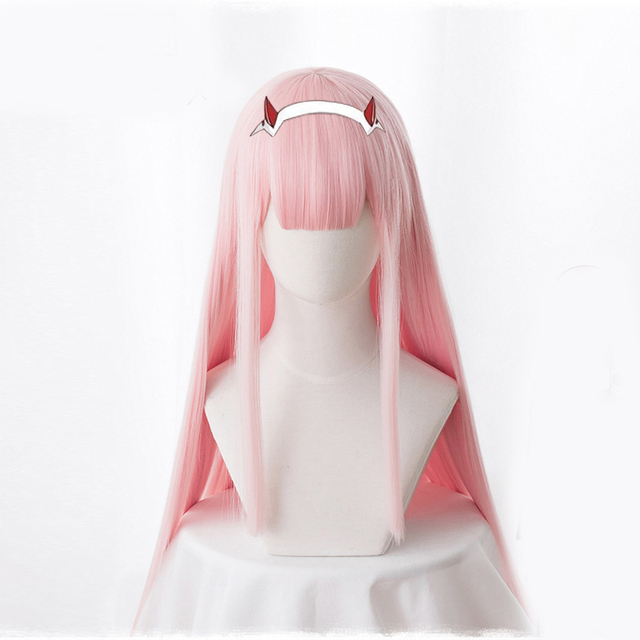 Women's Solid Color Simple Cosplay Wig — foto 3