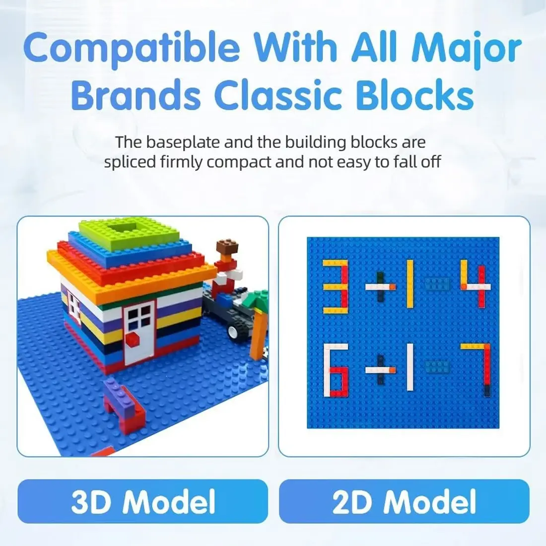 9pcs Baseboard, Educational Accessories, Toy Baseboard, Wall Base