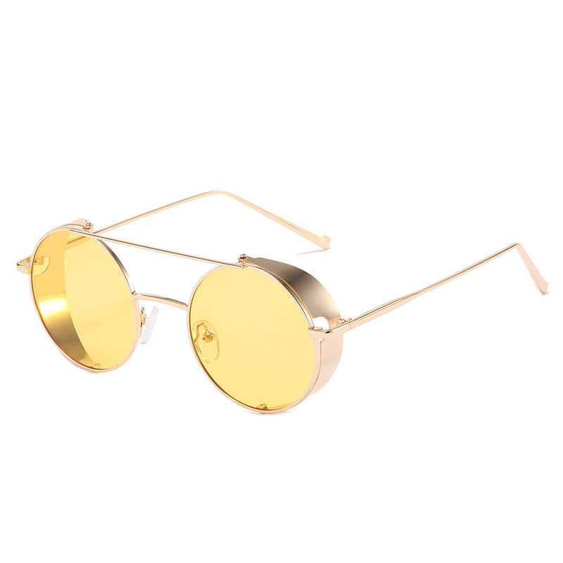 Title 6, New Metal Double Beam Sunglasses Retro Round Gl...