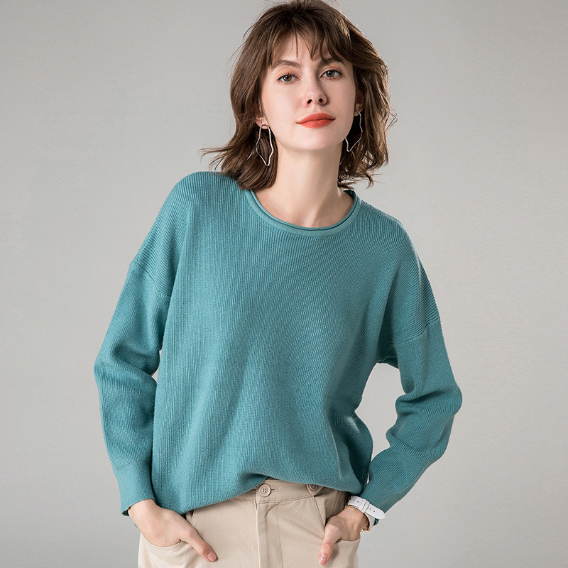 Title 4, Fashion Lazy Cashmere Knit Bottom Thin Sweater