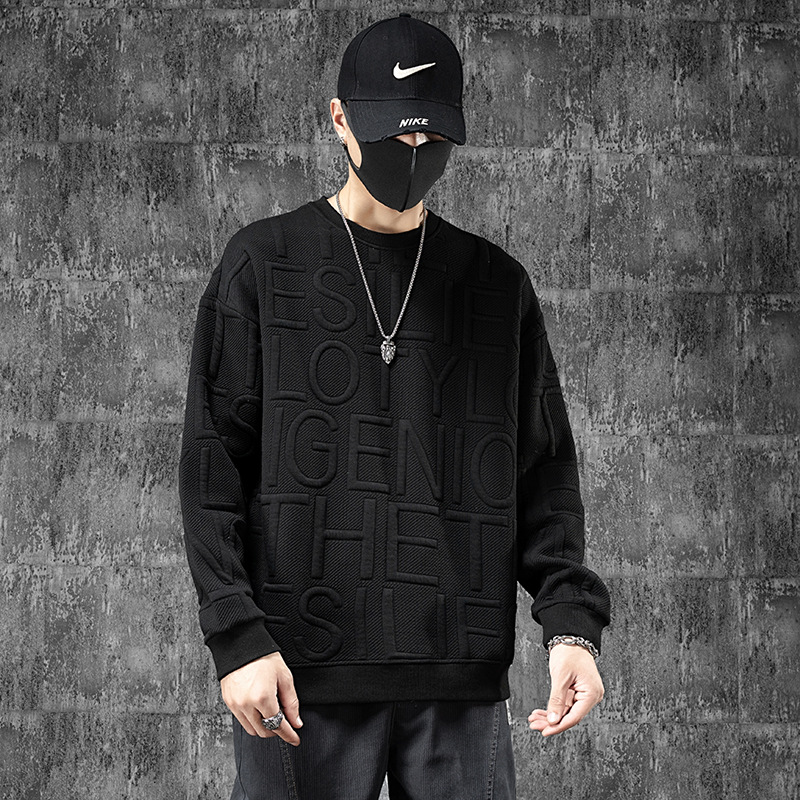 Men's Round Neck Fleece Thick Warm Sweatershirt