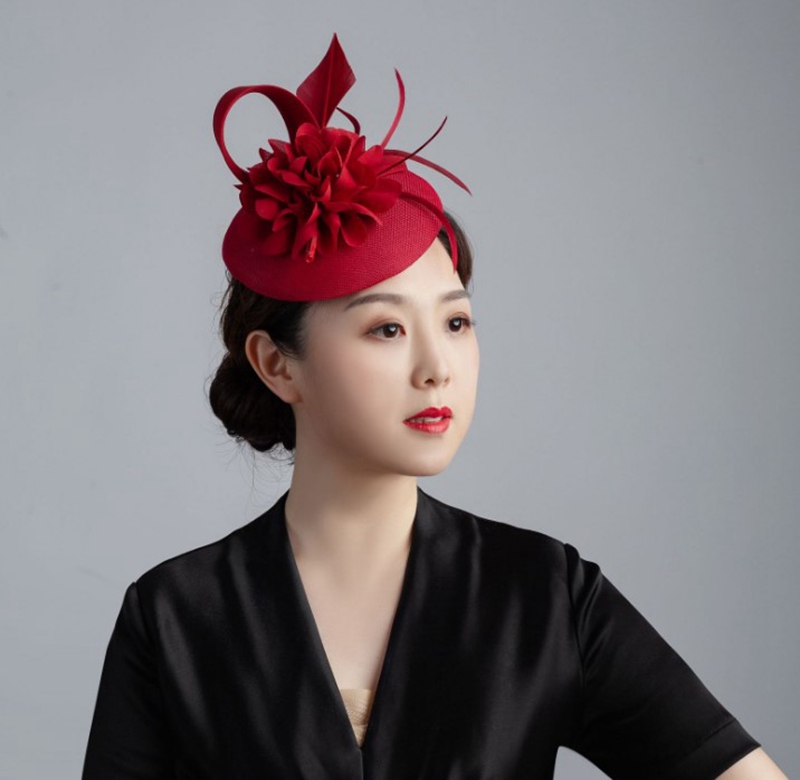 Women's Vintage Feather Top Hat