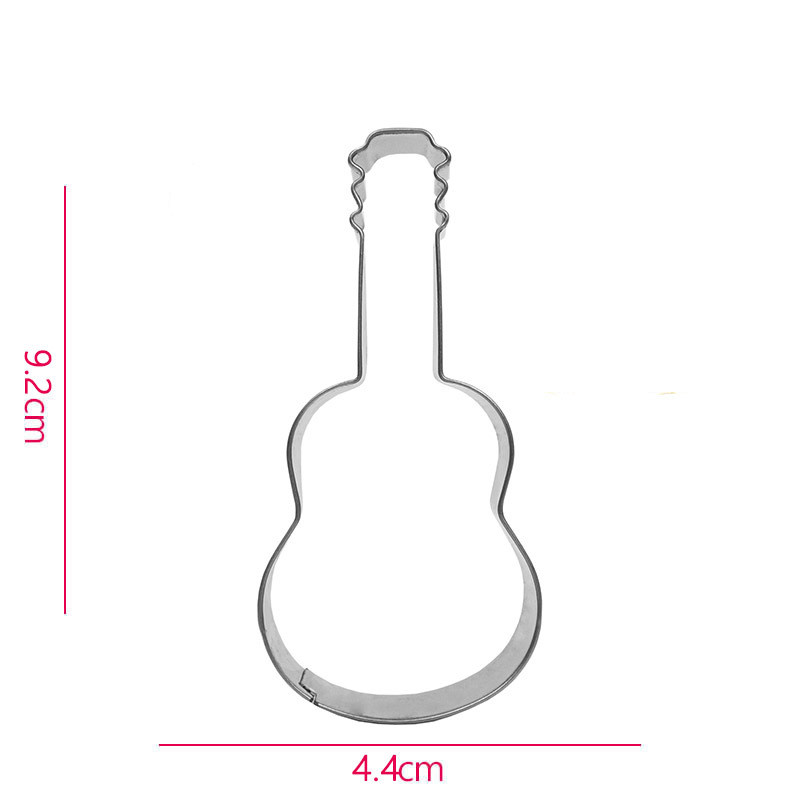 Title 4, Stainless Steel Stamper Guitar Cookie Mold