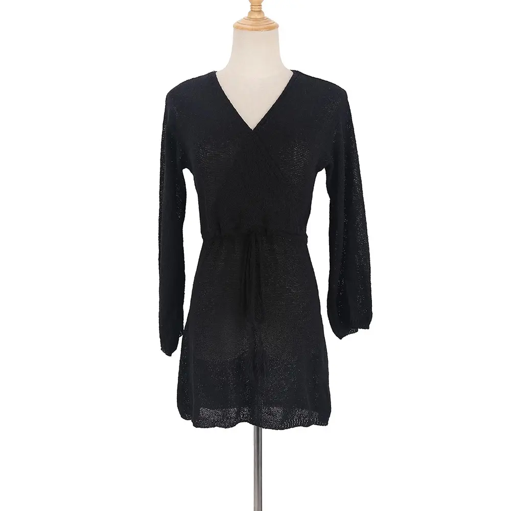 V-neck Sweater Sunscreen Beach Dress