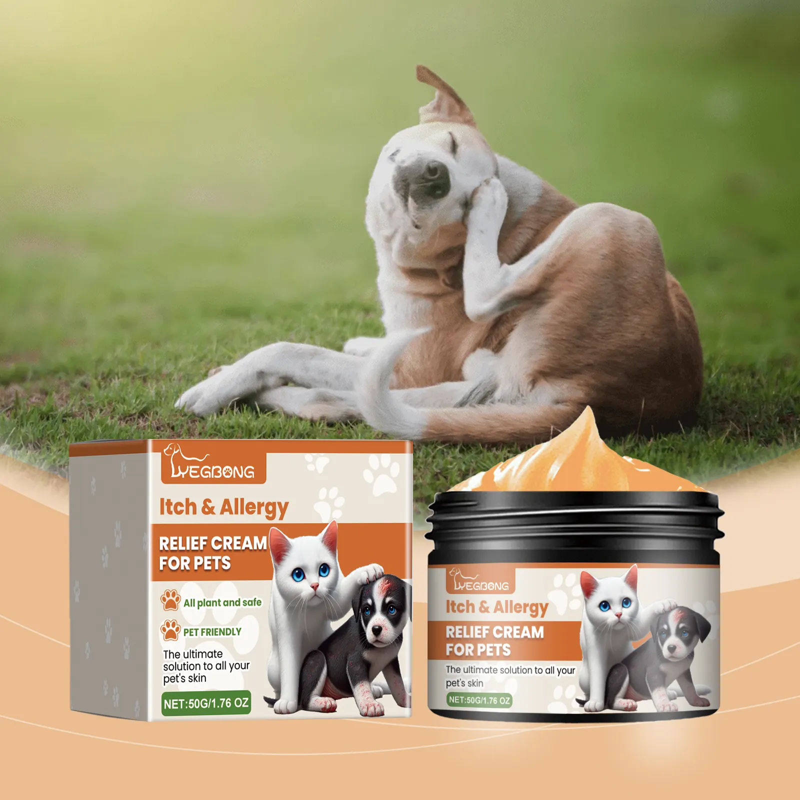 Pet Itch & Allergy Relief Cream, Soothing