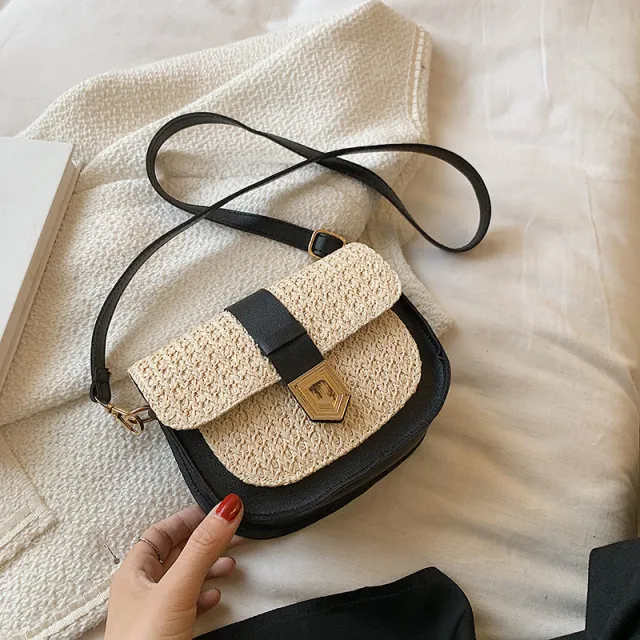 Ladies Fashion Simple One Shoulder Messenger Bag Black - Shop at LoveMi