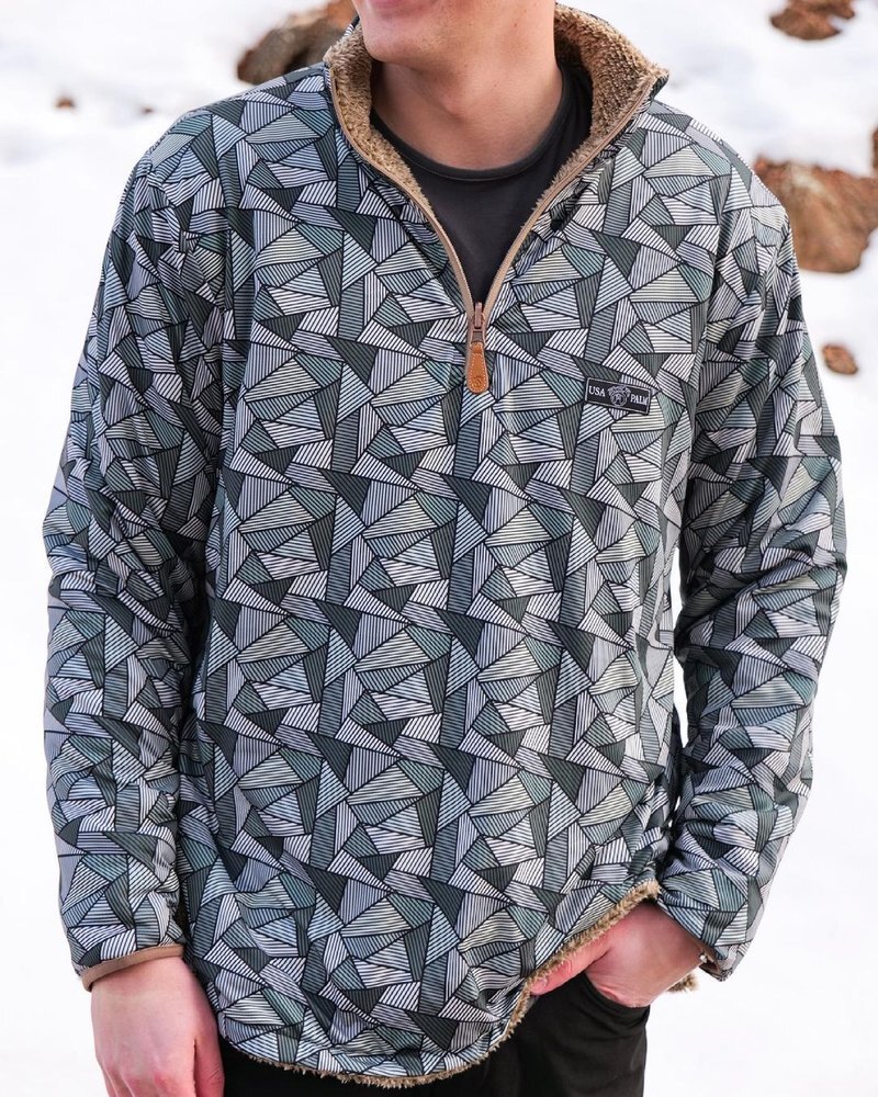 Autumn And Winter Casual Button Pocket Flannel Plush Men's Sweater