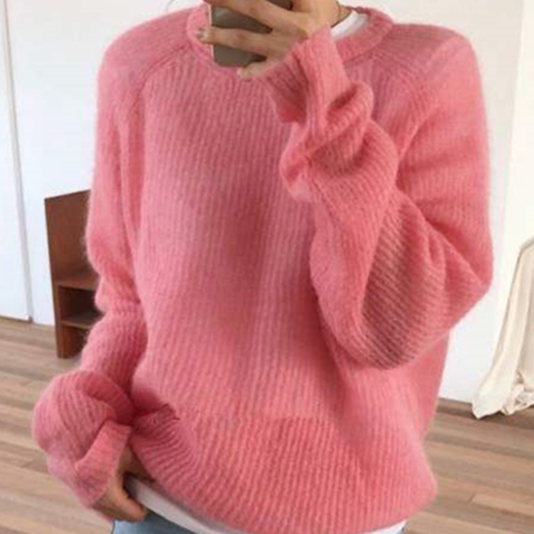 Title 6, Womens Autumn Loose Mohair Sweater Top Soft an...