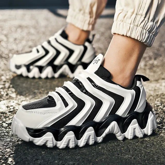 Casual All match Wave Sports Men's Shoes Black - Shop at LoveMi