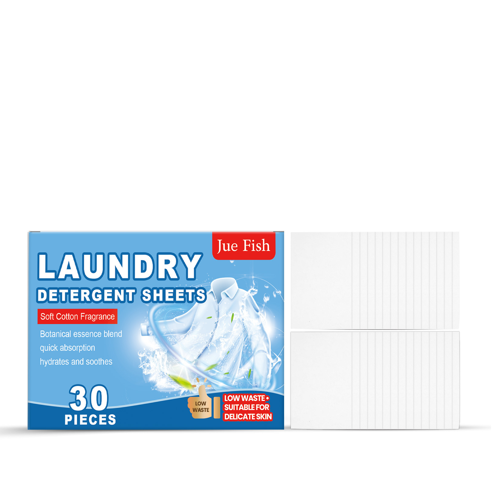 JUEFISH Laundry Detergent Sheets Gently Clean Oil Stains And Dirt, Leaving Clothes Soft And Fragrant, Conveniently Protecting And Keeping Clothes Clean. — view 5