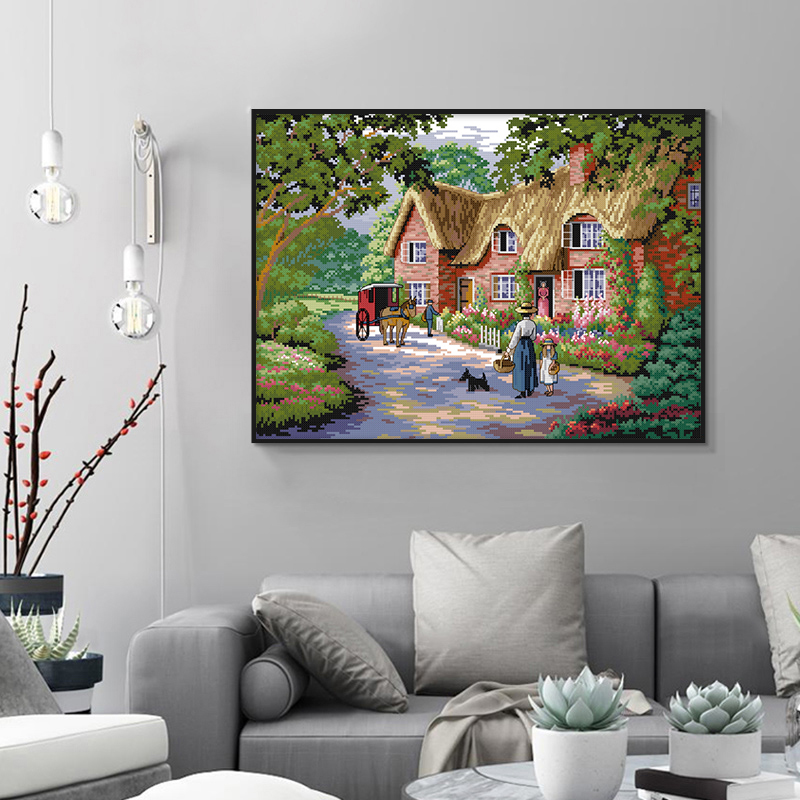 Happy Sunday Country Living Scenery Cross Kit