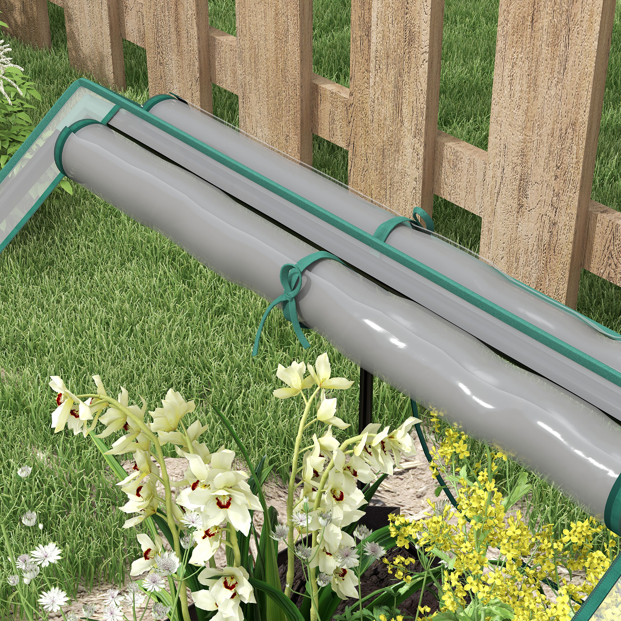 61 X 61cm Garden Planting Bed With Cover — image 2
