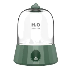 Humidifier Usb Rechargeable Water Meter Atomizer - Green - View 1