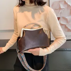 Women's Fashion Shoulder Messenger Bag - Coffee - View 1