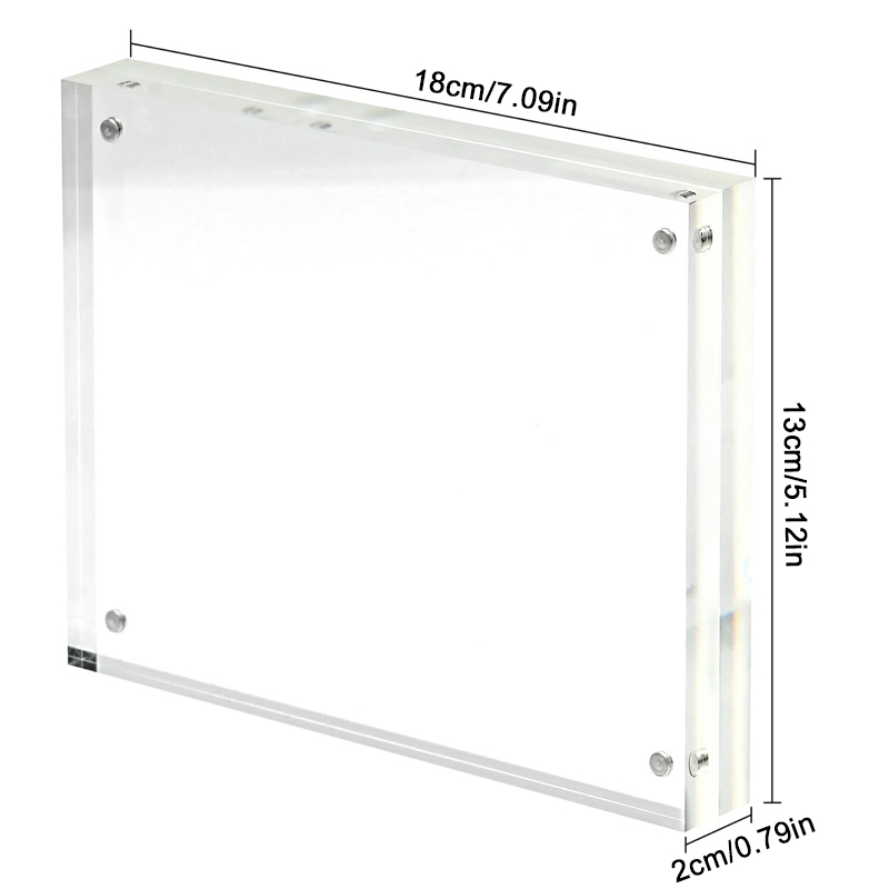 Acrylic Photo Frame Double Sided Block For Display Transparent — image 9