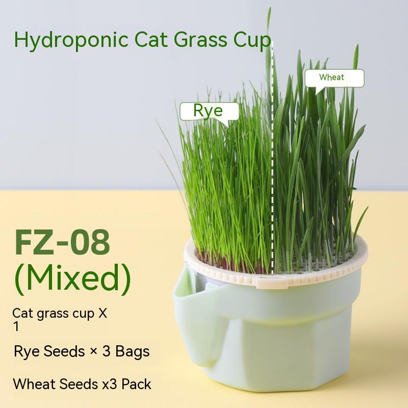 Cat Grass Cup 3 Wheat 3 Rye