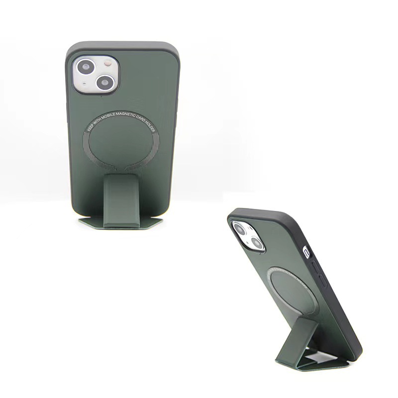 Mobile Phone Case Magnetic Suction Protective Cover Plain Skin Bracket Super - Image 3