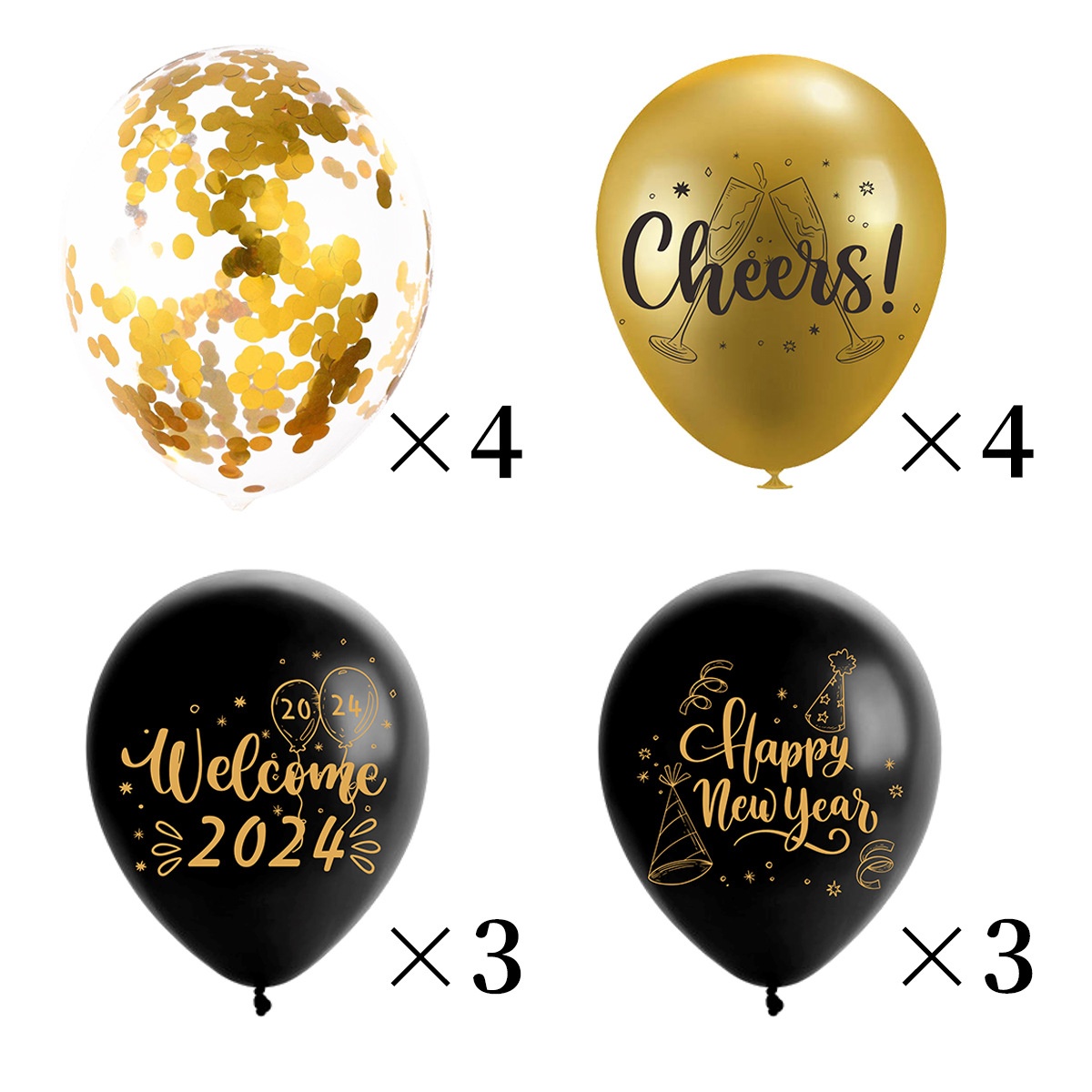 Black Gold Sequins Rubber Balloons Suit - Image 2
