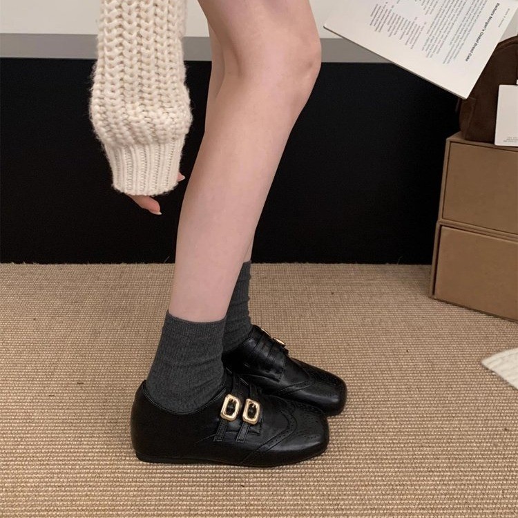 Leather Mary Jane Flats
