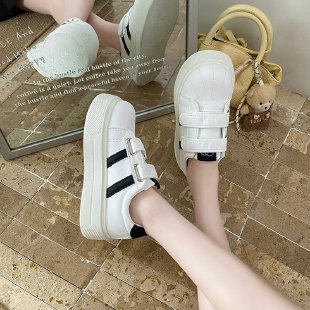 Women's Shell Star Thick-Soled Sneakers 2026 Spring New Arrival, Elevator White... 3