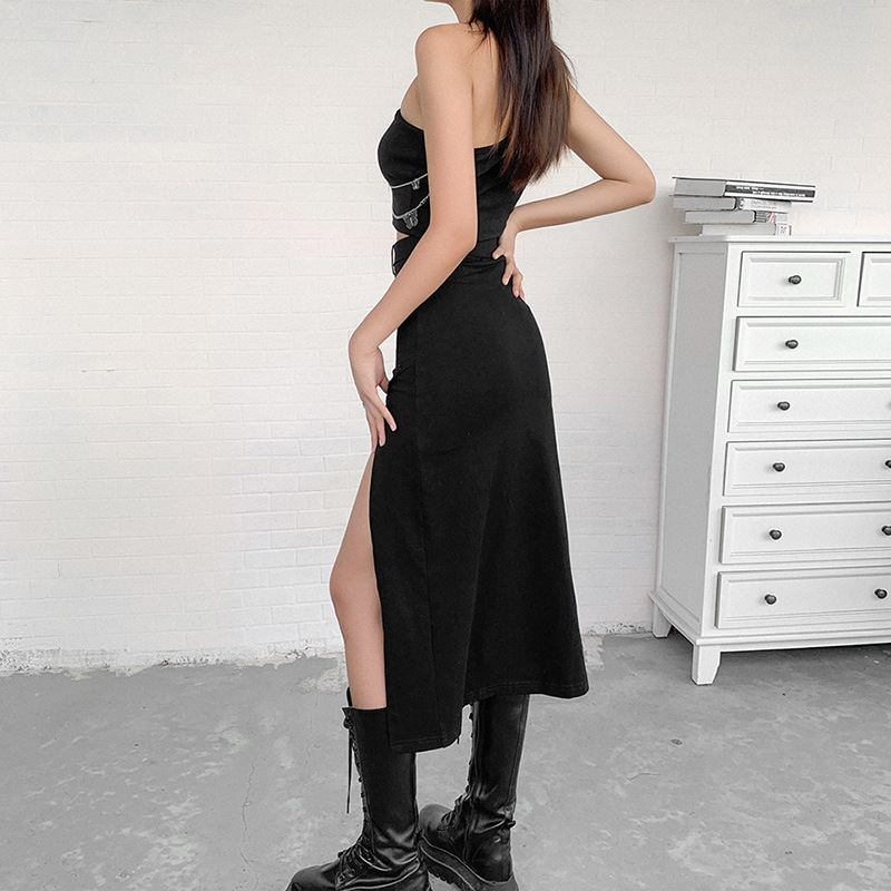 Wholesale High Waist Bag Hip Skirt With Irregular Slits