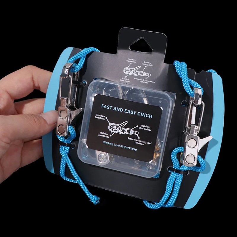 Non-Slip Rope W Roller Tensioner Lock Buckle Tie Down Cargo Tightening — image 6