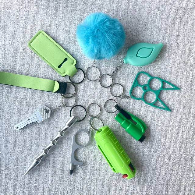 Girl Wristband Self defense Key Chain Green - Shop at LoveMi