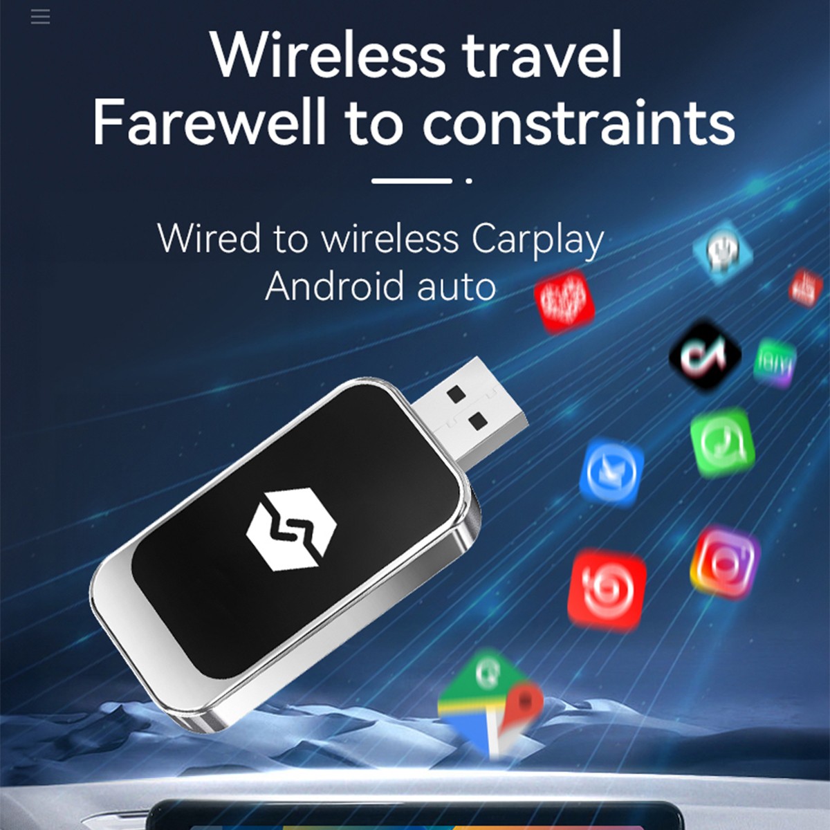 NEW USB Wireless CarPlay Adapter For Dongle Plug Play — image 7