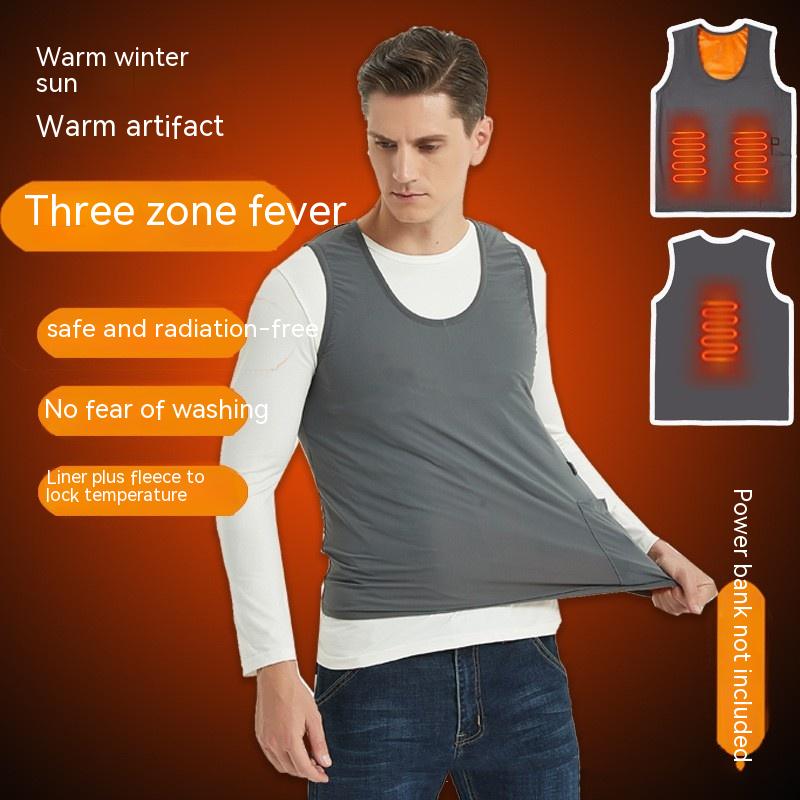 Title 2, Winter Intelligent Heating Tank Top For Men And...