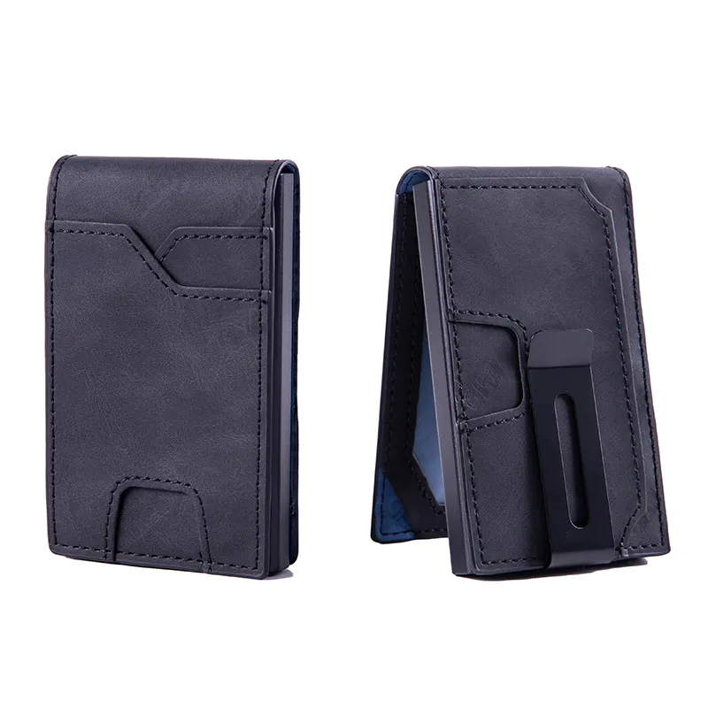 Men's Slim Wallet With Pop Up Card