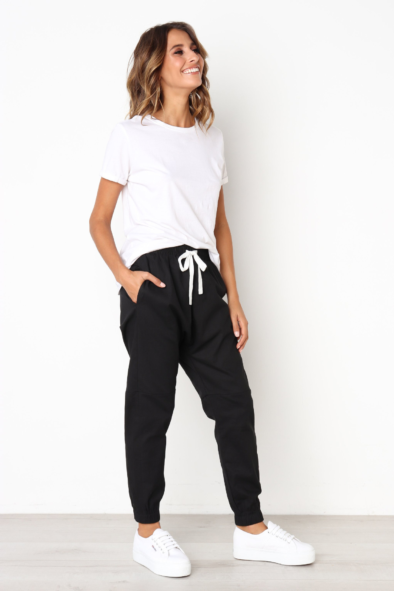 Title 7, Womens cropped casual pants, comfortable and s...